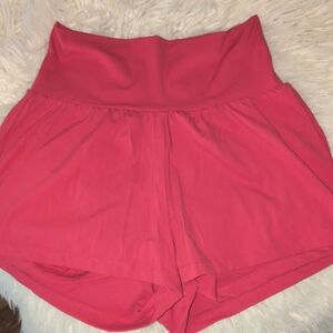 HALARA Bold Pink High-Waist Shorts